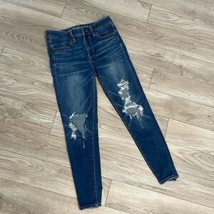 American Eagle Outfitters Super Stretch Distressed Jeans
